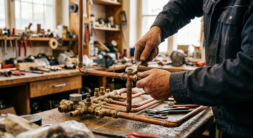 Detailaufnahme aus dem SHK-Handwerk